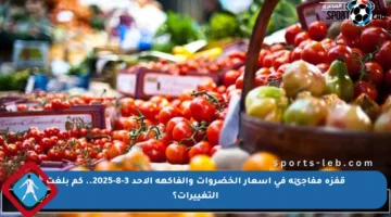 قفزة مفاجئة في أسعار الخضروات والفاكهة الأحد 3-8-2025.. كم بلغت التغييرات؟